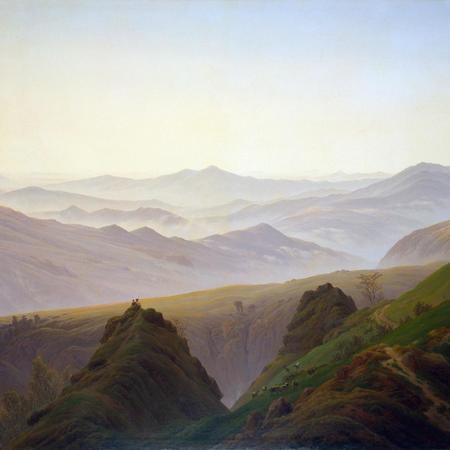 Friedrich  caspar david   morning in the mountains